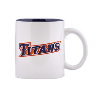 Engraved Titans Logo Ceramic Mug - Blue